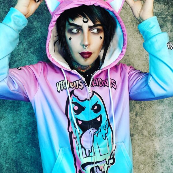 Limited Edition Vicious Delicious Hoodie With Cat Ears